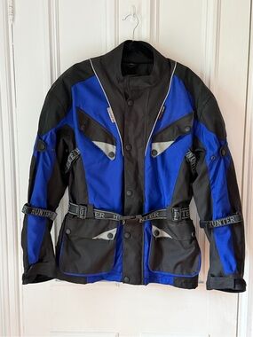 Men’s Vintage Scotchlite Hunter Class Cordura Motorcycle Touring Jacket Size XL